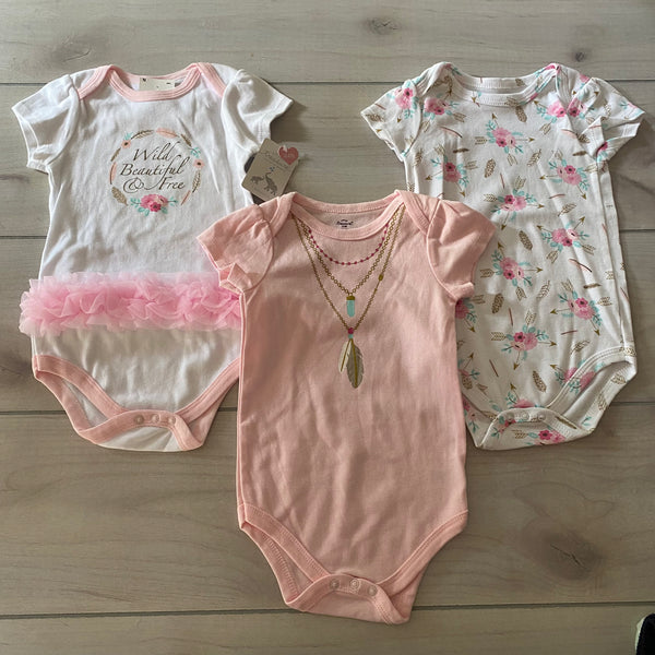 NEW Little Treasure 3 Piece Bodysuit Bundle