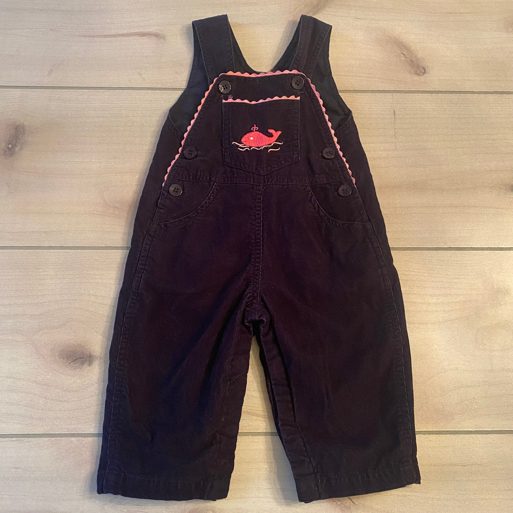 Jeanine Johnson Blue Corduroy Whale Romper