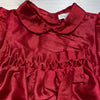 Carriage Boutiques Red Polyester Nylon Collared Dress