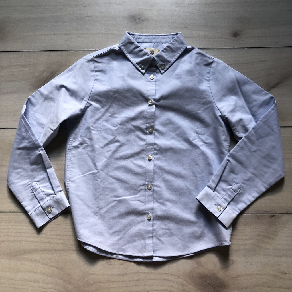 Lands End Chambray Blue Button Down Shirt - Sweet Pea & Teddy