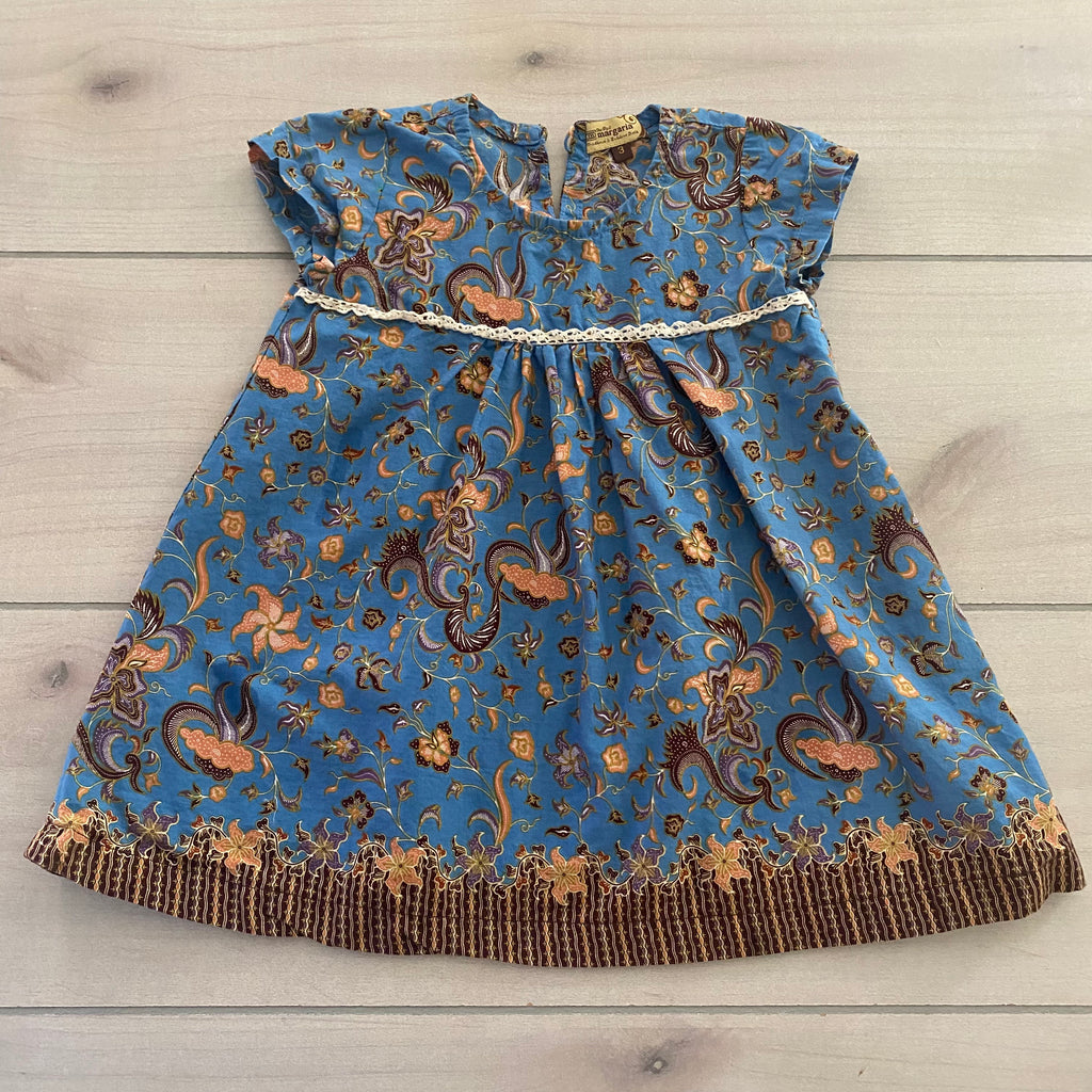 The Real Margaria Blue Paisley Dress