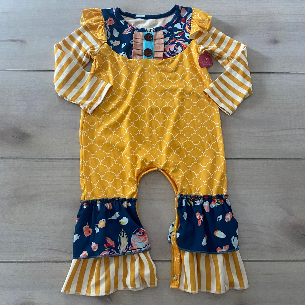 NEW Boutique Brand Yellow Romper