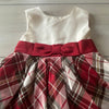 Gymboree Red & White Plaid Polyester Holiday Dress