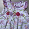 Baby LuLu Pink & White Floral Birdie Cotton Dress - Sweet Pea & Teddy