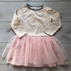 NEW Mud Pie Pink Tulle Bottom Sparkle Leopard Dress - Sweet Pea & Teddy