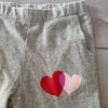 NEW Harper Canyon Gray Heart Graphic Joggers
