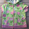 Lilly Pulitzer Green & Pink Floral Hooded Zipper Jacket - Sweet Pea & Teddy