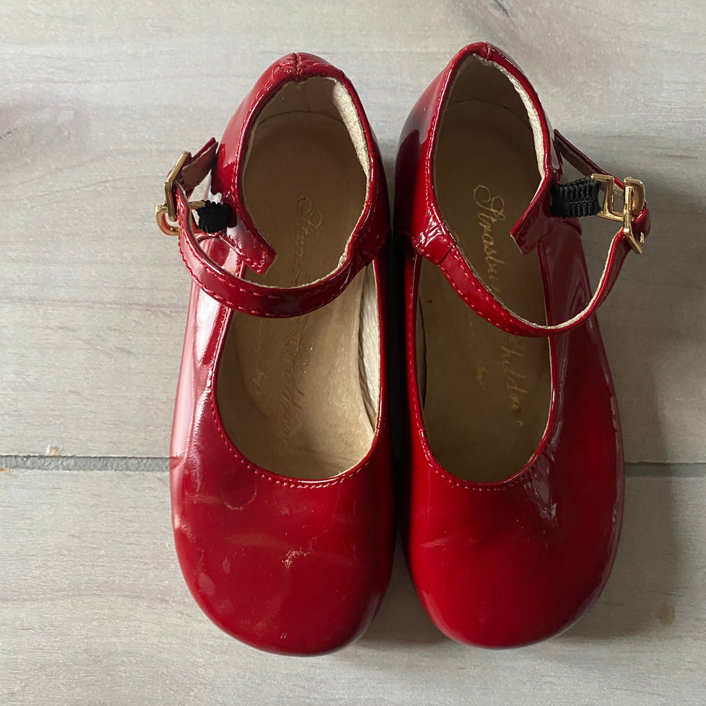 Red patent leather mary jane shoes on sale