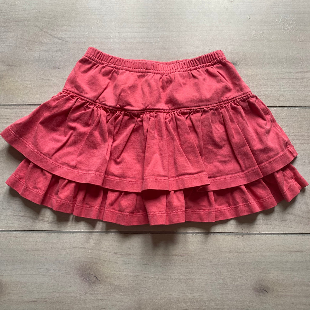 Hanna Andersson Coral Tiered Ruffle Skort