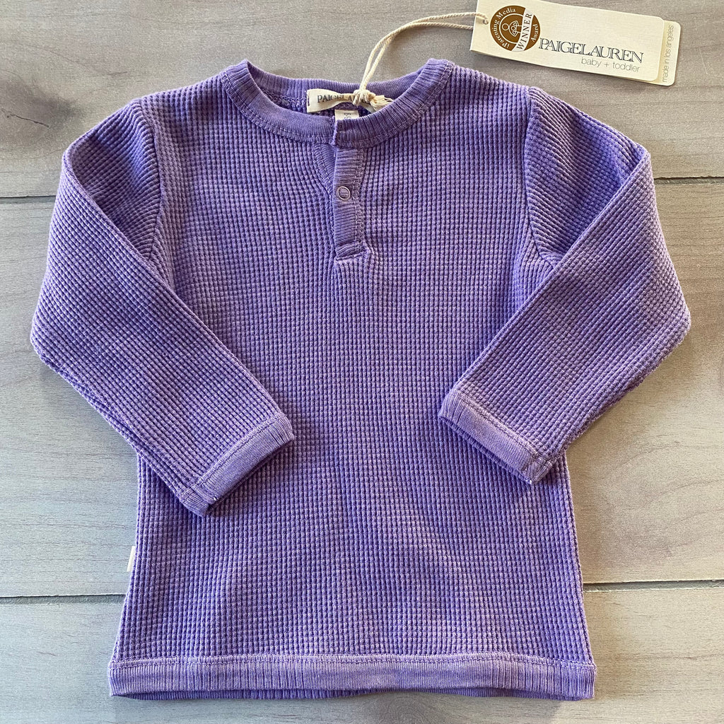 NEW Paige Lauren Purple Thermal Shirt