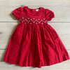 Edgehill Collection Red Smocked Floral Dress