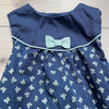 NEW Janie & Jack Blue Bow Pattern Dress & Bloomer - Sweet Pea & Teddy
