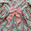 NEW Ruffle Butts Teal Floral Bow Back Pocket Dress - Sweet Pea & Teddy