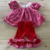 Smock Monkey Heart Smocked Outfit