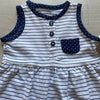 NEW Carter's Navy & White Striped Dress