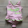 Funtasia Too Pink & Green Crocodile Seersucker Swimsuit - Sweet Pea & Teddy
