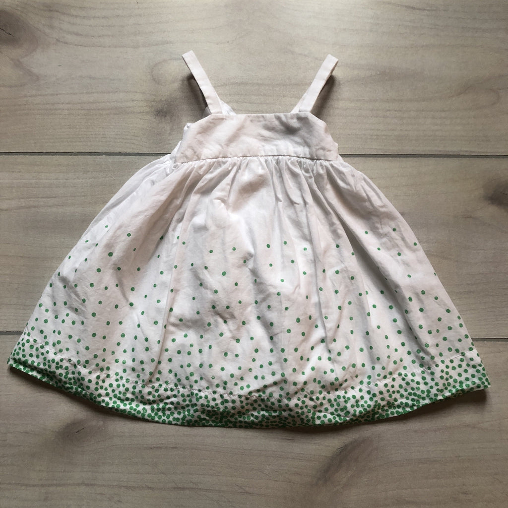 NEW Baby Gap Green & White Sundress & Bloomer - Sweet Pea & Teddy